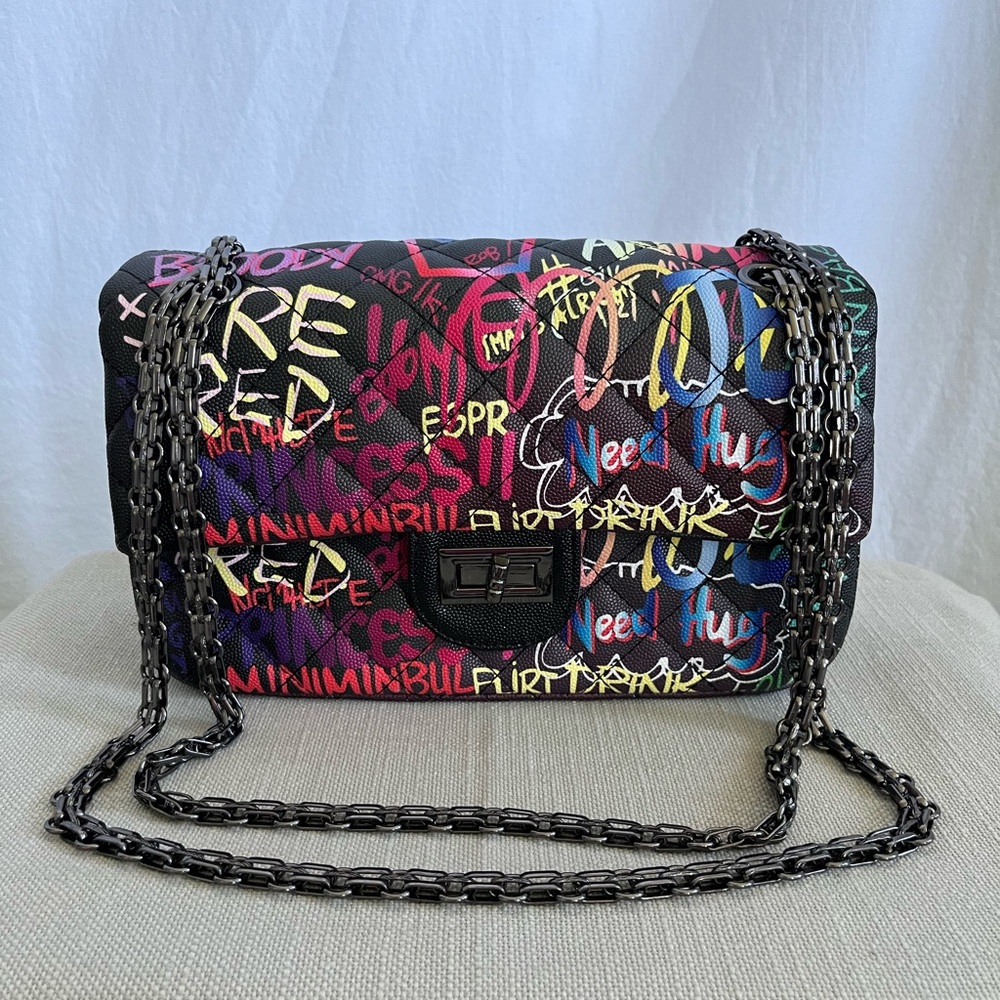 NWOT Graffiti art bag